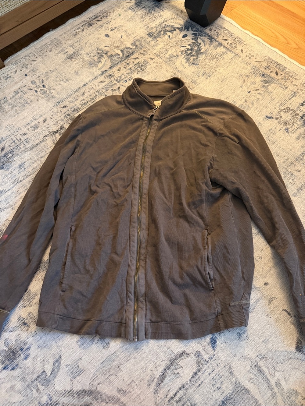 Tommy Bahama Brown Full-Zip Sweater Jacket